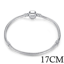 Load image into Gallery viewer, Silver Color LOVE Snake Chain Bracelet &amp; Bangle 16CM-21CM Pulseras Lobster PA1104