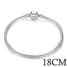 Load image into Gallery viewer, Silver Color LOVE Snake Chain Bracelet &amp; Bangle 16CM-21CM Pulseras Lobster PA1104