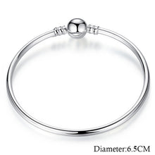Load image into Gallery viewer, Silver Color LOVE Snake Chain Bracelet &amp; Bangle 16CM-21CM Pulseras Lobster PA1104